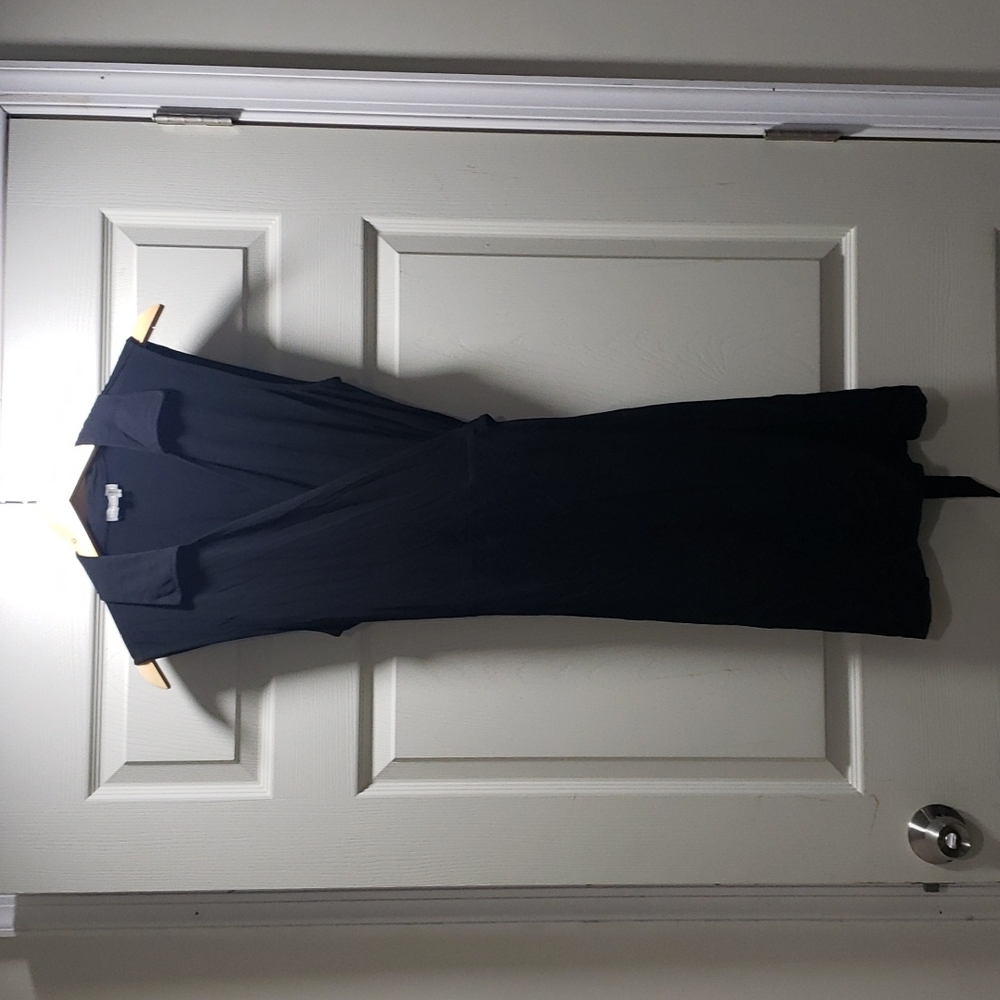 BLACK WRAP DRESS SIZE Petite Large
